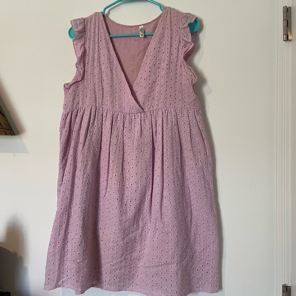 ePretty Lilac Eyelet Kids Dress